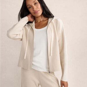 Haven Well Within Loungewear TUXEDO STRIPE ZIP-UP HOODIE